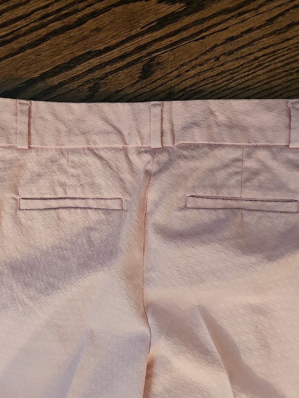 Banana Republic Pale Pink Textured Hampton Pants Size 2 - Picture 9 of 13